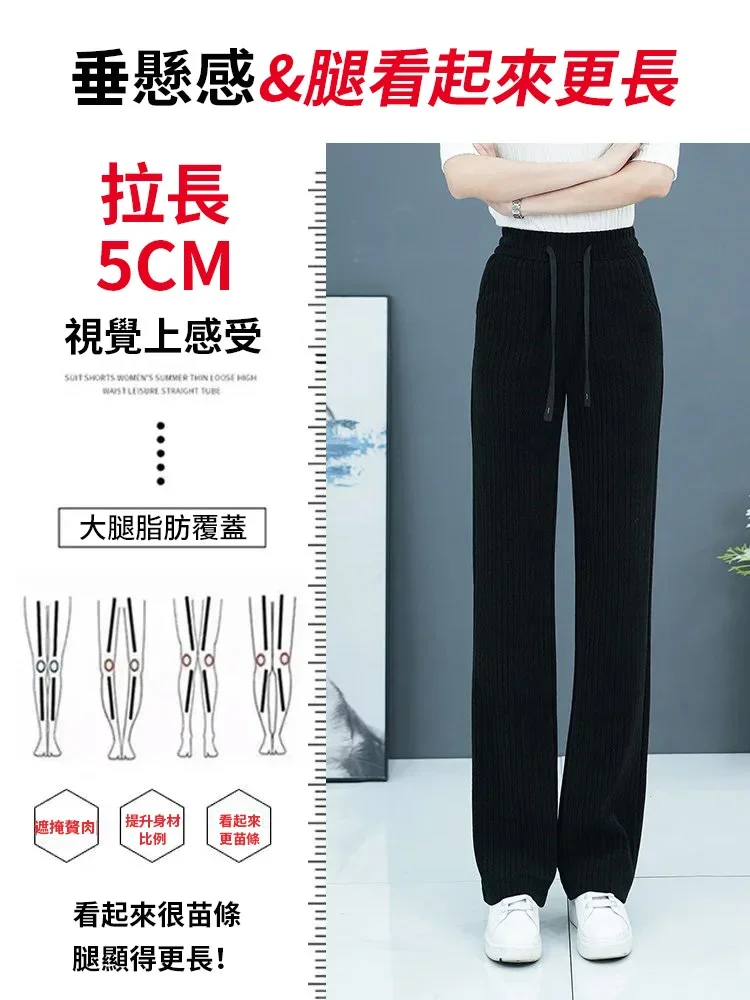 限時搶購 秋冬新款銷量NO.1【日本直郵】顯瘦羊絨闊腿褲 高腰寬鬆顯瘦休閒褲視覺效果更顯腿長顯腿細加絨加厚面料軟滑耐穿不起球男女兼用時尚又保暖均價低至NT$374/組